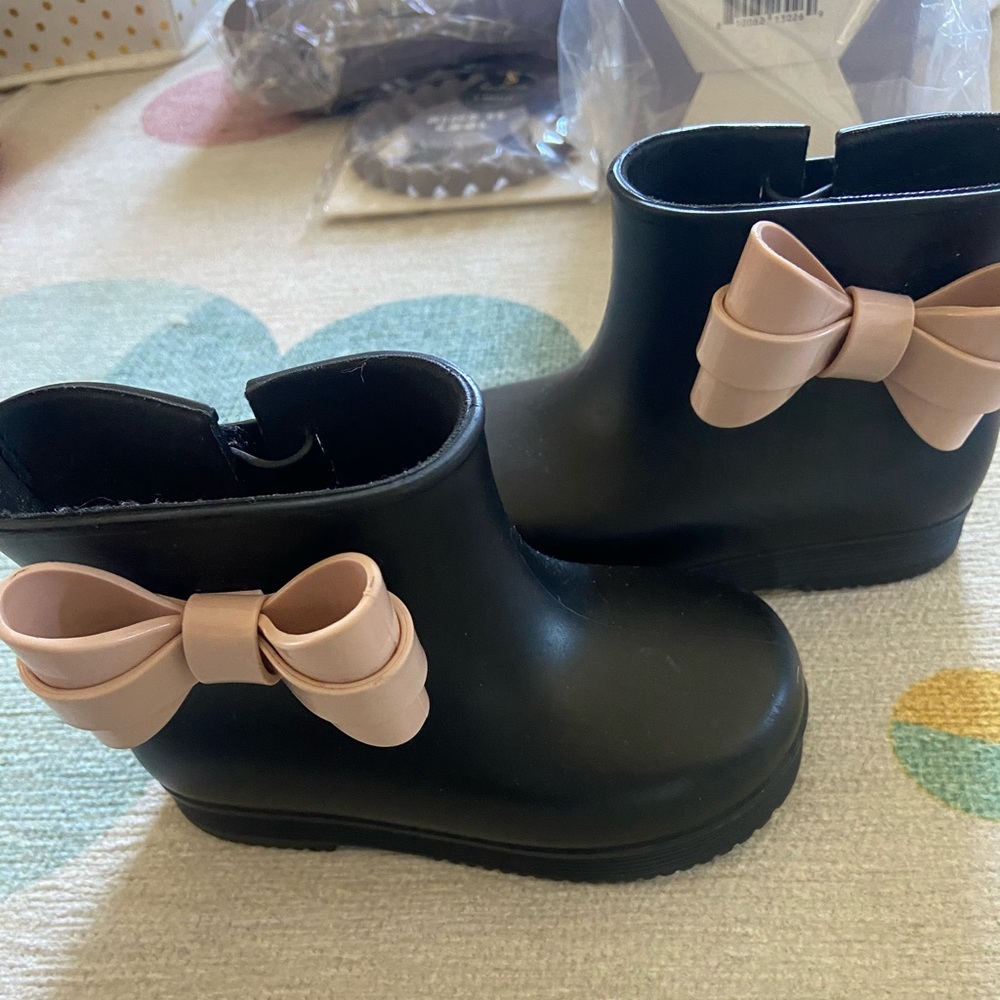 Mini Melissa Black Boots
